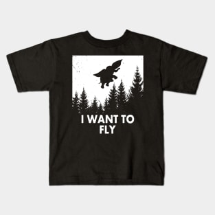 Funny Flying Elephant Retro Vintage Meme Kids T-Shirt